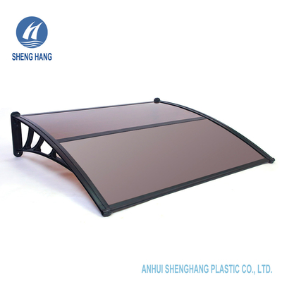 H Bar Connect Polycarbonate Window Door المظلة 40 بوصة X 120 بوصة مقاومة للماء