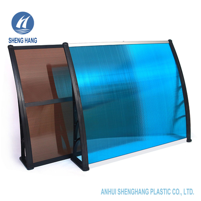 100 * 120cm البولي البلاستيكية المظلة PC نافذة الباب المظلات حماية حائل