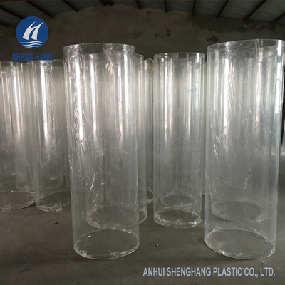 3000mm يلقي الاكريليك اسطوانة OD50mm واضح أنبوب شبكي غير سام