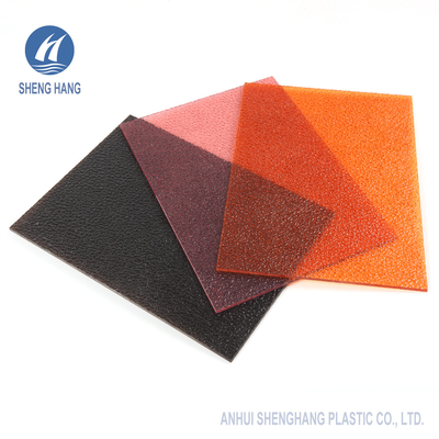 نمط Lichee للكمبيوتر الشخصي من البولي كربونات المنقوش ASTM D648 1220 * 2440mm