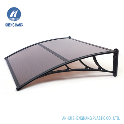 H Bar Connect Polycarbonate Window Door المظلة 40 بوصة X 120 بوصة مقاومة للماء