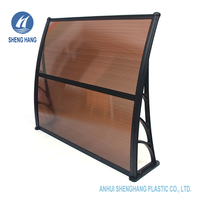 H Bar Connect Polycarbonate Window Door المظلة 40 بوصة X 120 بوصة مقاومة للماء