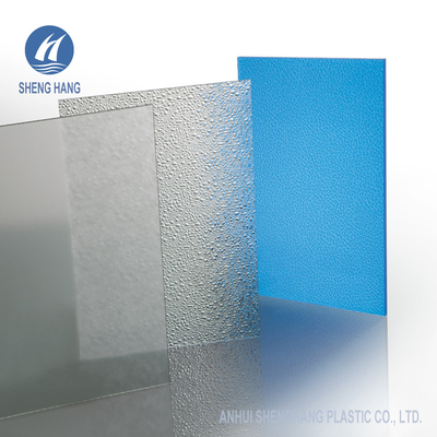 ASTM D638 صفائح البولي كربونات المنقوشة الشفافة طلاء UV PC UL94 V2.0