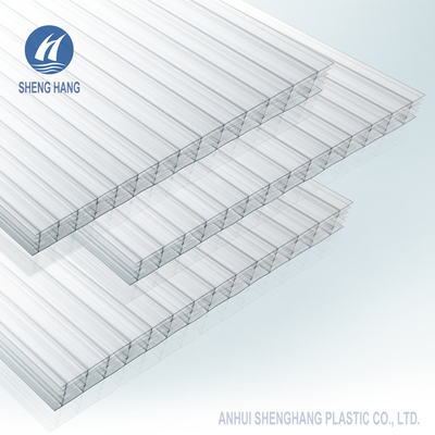 غير قابل للكسر Thermoclear Multi Wall لوح بولي كربونات جوفاء 6 جدار Eco